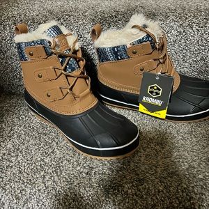 Womens Khombu Keri Duck Boot Tan/Aztec